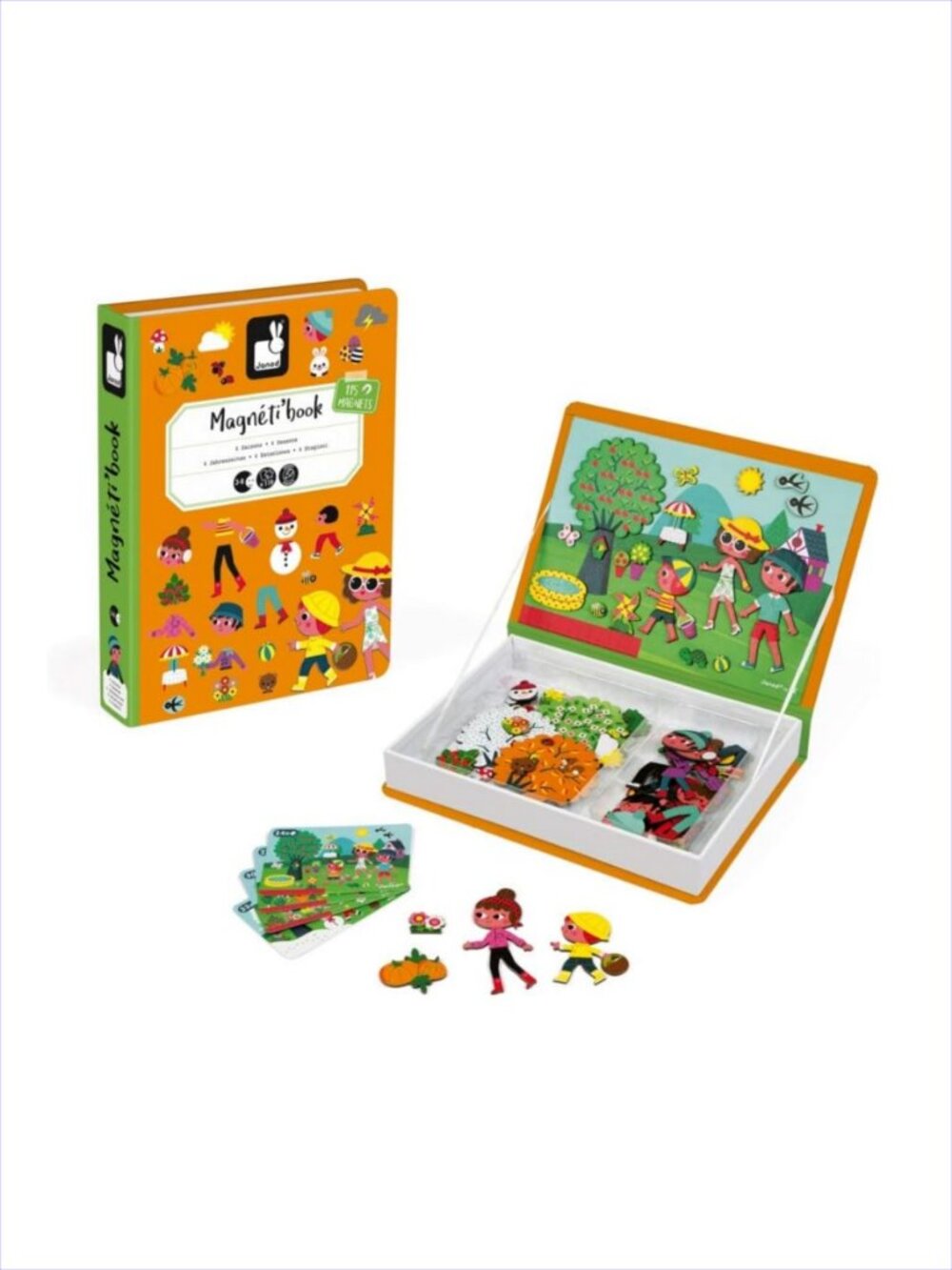 Janod Magnetibook 4 Seasons For 3-8 Years Travel-friendly Toy New Sealed